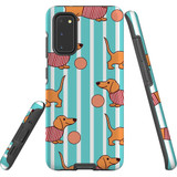 For Samsung Galaxy S20 Case Tough Protective Cover Dachshund Cute