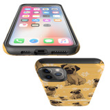 For iPhone 14 Pro Max/14 Pro/14 and older Case, Pug Dogs | Shockproof Cases | iCoverLover.com.au