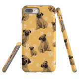 For iPhone XR Case Tough Protective Cover Pug Dog