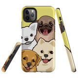 For iPhone 11 Pro Case Tough Protective Cover Cute Puppies
