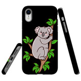 For iPhone XR Case Tough Protective Cover Koala Illustration