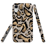 For iPhone XR Case Tough Protective Cover Leopard Pattern
