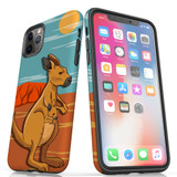 For iPhone 14 Pro Max/14 Pro/14 and older Case, Lovely Kangaroos | Shockproof Cases | iCoverLover.com.au