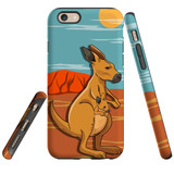 For iPhone 6 & 6S Case Tough Protective Cover Lovely Kangaroos