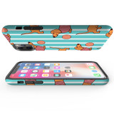 For iPhone 14 Pro Max/14 Pro/14 and older Case, Playful Dachshund | Shockproof Cases | iCoverLover.com.au