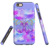 For iPhone 6 & 6S Case Tough Protective Cover Butterfly Enchanted