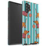 Protective Samsung Galaxy Note Series Case, Tough Back Cover, Playful Dachshund | iCoverLover Australia