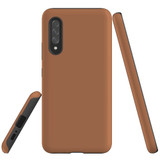 For Samsung Galaxy A90 5G Case Tough Protective Cover Brown