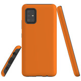For Samsung Galaxy A51 5G Case Tough Protective Cover Orange
