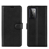 For Samsung Galaxy A72 5G / 4G Lychee Folio Protective Case, Kickstand, Wallet, Black | iCoverLover.com.au | Samsung Galaxy A Cases