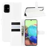 For Galaxy A71 5G Lychee Folio Protective Case, Kickstand, Wallet, White | iCoverLover.com.au | Samsung Galaxy A Cases