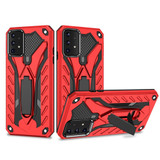 Samsung Galaxy A72 5G/4G Case Armour Shockproof Tough Cover with Kickstand Red