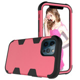 For iPhone 12 Pro Max/12 Pro/12/12 mini Case Protective Armored 3-Layer Cover,Rose Red & Black | Protective iPhone Cases | icoverlover.com.au