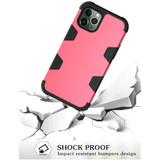 For iPhone 12 Pro Max/12 Pro/12/12 mini Case Protective Armored 3-Layer Cover,Rose Red & Black | Protective iPhone Cases | icoverlover.com.au