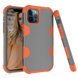 For iPhone 12 / 12 Pro Case Protective Armored 3-Layer Cover,Grey & Orange | Protective iPhone Cases | icoverlover.com.au