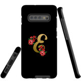 For Samsung Galaxy S10+ Plus Case, Tough Protective Back Cover, Embellished Letter E | Protective Cases | iCoverLover.com.au