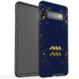 For Samsung Galaxy S10+ Plus Case, Tough Protective Back Cover, Aquarius Sign | Protective Cases | iCoverLover.com.au