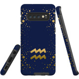 For Samsung Galaxy S10 Case, Tough Protective Back Cover, Aquarius Sign | Protective Cases | iCoverLover.com.au