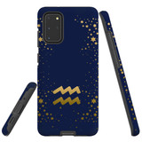 For Samsung Galaxy S20+ Plus Case, Tough Protective Back Cover, Aquarius Sign | Protective Cases | iCoverLover.com.au