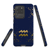 For Samsung Galaxy S20 Ultra Case, Tough Protective Back Cover, Aquarius Sign | Protective Cases | iCoverLover.com.au