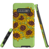 For Samsung Galaxy S10+ Plus Case, Tough Protective Back Cover, Sunflowers | Protective Cases | iCoverLover.com.au