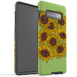 For Samsung Galaxy S10+ Plus Case, Tough Protective Back Cover, Sunflowers | Protective Cases | iCoverLover.com.au