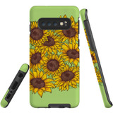For Samsung Galaxy S10 Case, Tough Protective Back Cover, Sunflowers | Protective Cases | iCoverLover.com.au