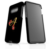 For Samsung Galaxy S10e Case, Tough Protective Back Cover, Embellished Letter A | Protective Cases | iCoverLover.com.au