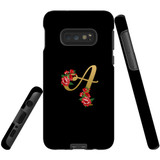 For Samsung Galaxy S10e Case, Tough Protective Back Cover, Embellished Letter A | Protective Cases | iCoverLover.com.au