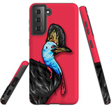 For Samsung Galaxy S21 Ultra Case, Tough Protective Back Cover, Cassowary Portrait | Protective Cases | iCoverLover.com.au