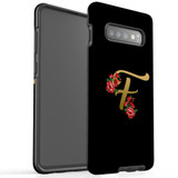 For Samsung Galaxy S10+ Plus Case, Tough Protective Back Cover, Embellished Letter F | Protective Cases | iCoverLover.com.au