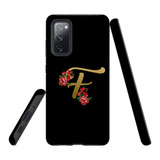 For Samsung Galaxy S20 FE Fan Edition Case, Tough Protective Back Cover, Embellished Letter F | Protective Cases | iCoverLover.com.au