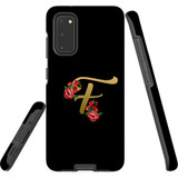 For Samsung Galaxy S20 Case, Tough Protective Back Cover, Embellished Letter F | Protective Cases | iCoverLover.com.au
