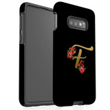 For Samsung Galaxy S10e Case, Tough Protective Back Cover, Embellished Letter F | Protective Cases | iCoverLover.com.au