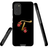 For Samsung Galaxy S20 Case, Tough Protective Back Cover, Embellished Letter T | Protective Cases | iCoverLover.com.au