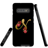 For Samsung Galaxy S10+ Plus Case, Tough Protective Back Cover, Embellished Letter N | Protective Cases | iCoverLover.com.au