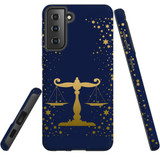 For Samsung Galaxy S21+ Plus Case, Tough Protective Back Cover, Libra Drawing | Protective Cases | iCoverLover.com.au