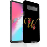 For Samsung Galaxy S21 Ultra/S21+ Plus/S21,S20 Ultra/S20+/S20,S10 5G, S10+/S10/S10e, S9+/S9 Case, Tough Protective Back Cover, Embellished Letter W | Protective Cases | iCoverLover.com.au
