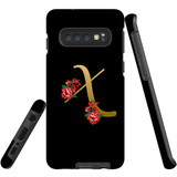 For Samsung Galaxy S10 Case, Tough Protective Back Cover, Embellished Letter X | Protective Cases | iCoverLover.com.au