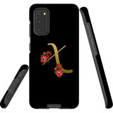 For Samsung Galaxy S20 Case, Tough Protective Back Cover, Embellished Letter X | Protective Cases | iCoverLover.com.au