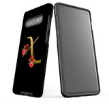 For Samsung Galaxy S10+ Plus Case, Tough Protective Back Cover, Embellished Letter X | Protective Cases | iCoverLover.com.au