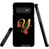 For Samsung Galaxy S10 Case, Tough Protective Back Cover, Embellished Letter Y | Protective Cases | iCoverLover.com.au