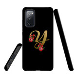 For Samsung Galaxy S20 FE Fan Edition Case, Tough Protective Back Cover, Embellished Letter Y | Protective Cases | iCoverLover.com.au