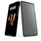 For Samsung Galaxy S10+ Plus Case, Tough Protective Back Cover, Embellished Letter Y | Protective Cases | iCoverLover.com.au