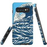 For Samsung Galaxy S10 Case, Tough Protective Back Cover, Japanese Wave | Protective Cases | iCoverLover.com.au