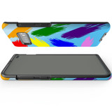 For Samsung Galaxy S10+ Plus Case, Tough Protective Back Cover, Rainbow Brushes | Protective Cases | iCoverLover.com.au