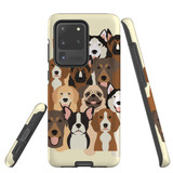 For Samsung Galaxy S20 Ultra Case, Tough Protective Back Cover, Seamless Dogs | Protective Cases | iCoverLover.com.au