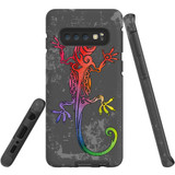 For Samsung Galaxy S10 Case, Tough Protective Back Cover, Colorful Lizard | Protective Cases | iCoverLover.com.au