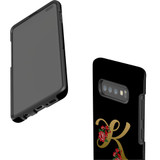 For Samsung Galaxy S10+ Plus Case, Tough Protective Back Cover, Embellished Letter K | Protective Cases | iCoverLover.com.au