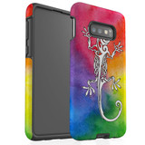 For Samsung Galaxy S10e Case, Tough Protective Back Cover, Rainbow Lizard | Protective Cases | iCoverLover.com.au